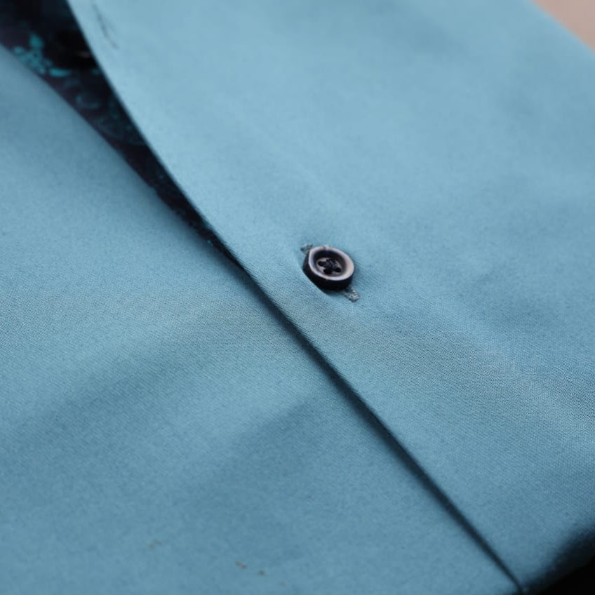 Steel Blue with Contrasting Inlay