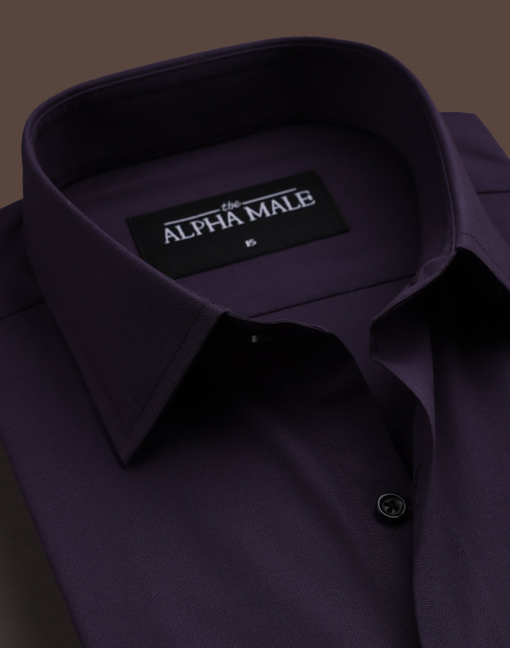 Dark Purple in Poplin