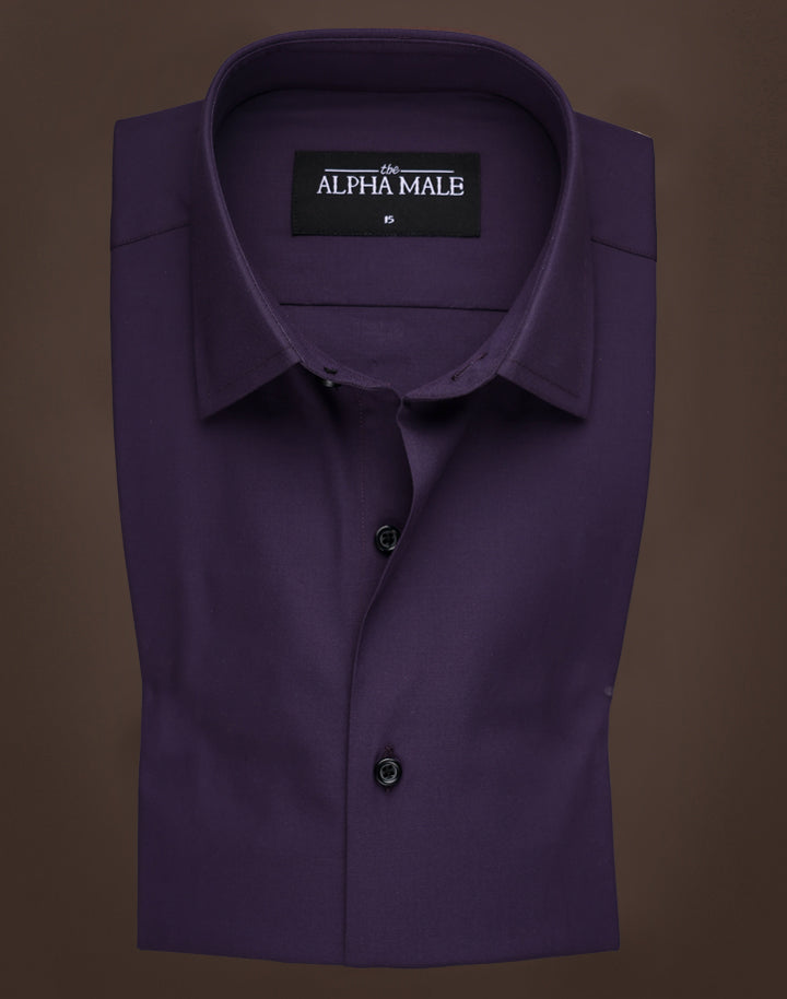 Dark Purple in Poplin