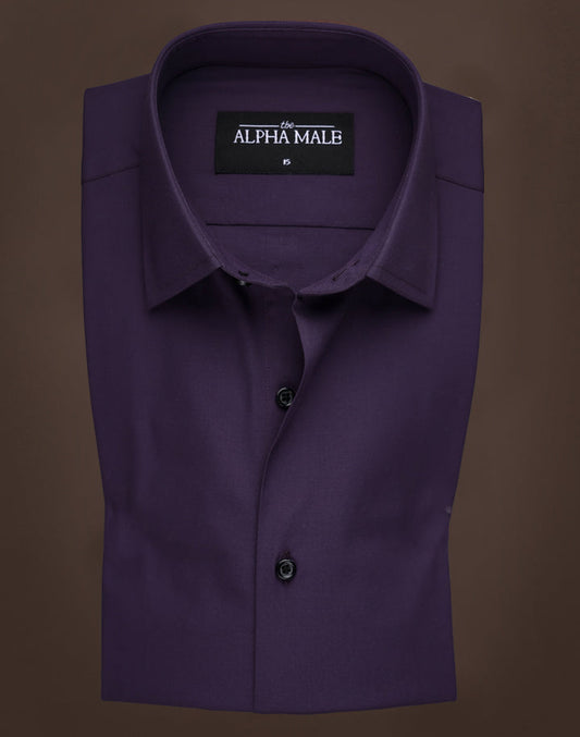 Dark Purple in Poplin