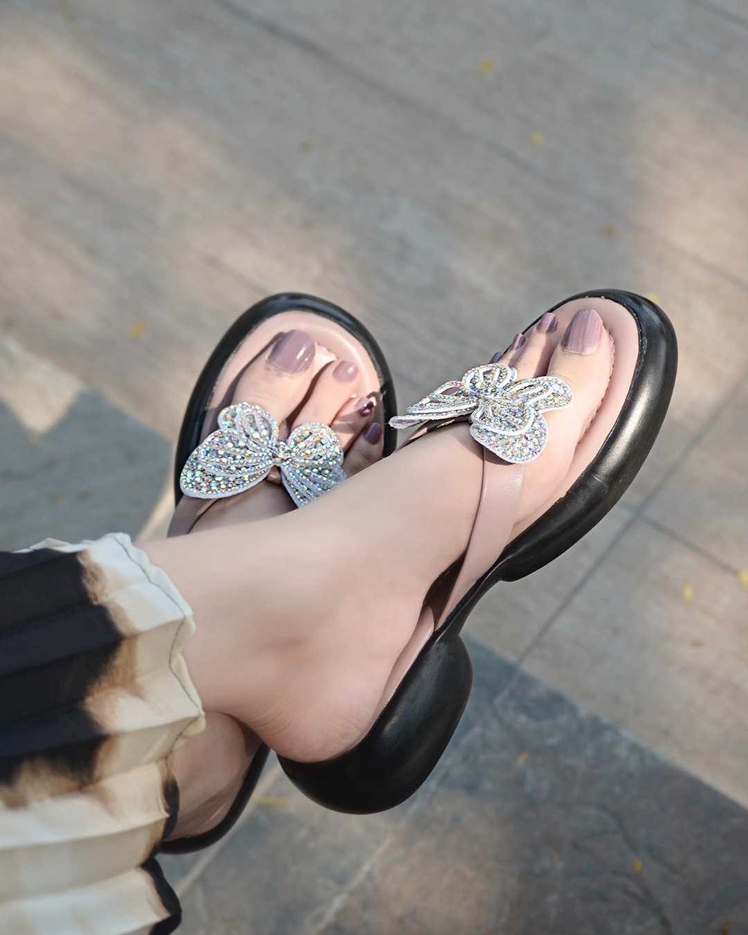 Stella Chunky Slides - Peach