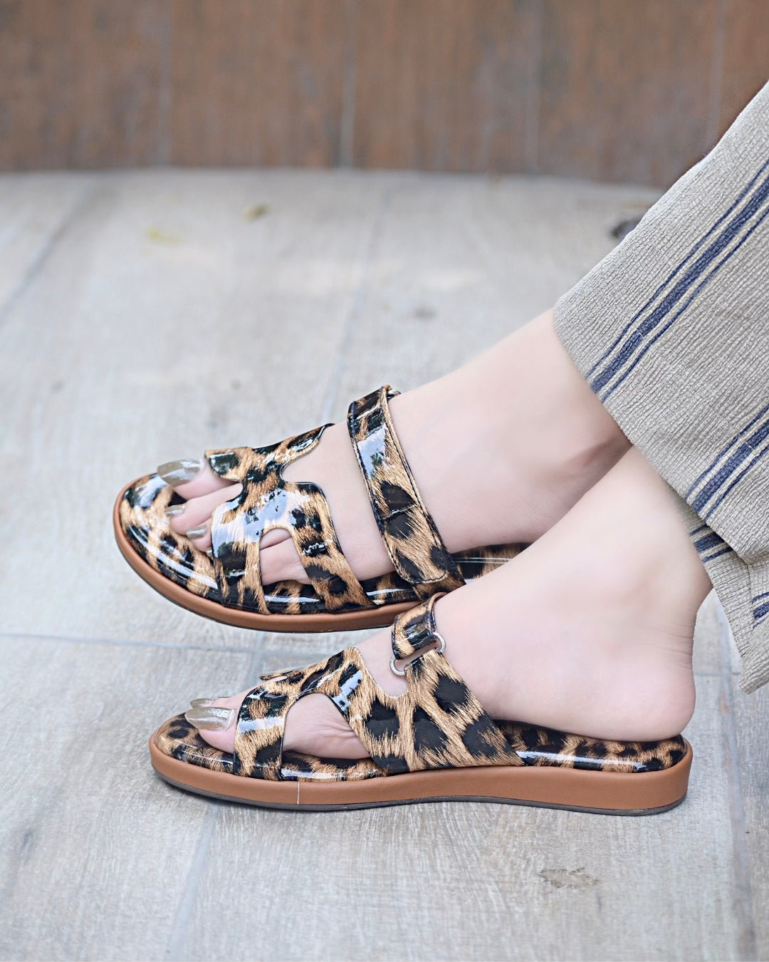 Farlie Chunky Slides - Brown