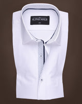 Absolute White with Contrasting Inlay