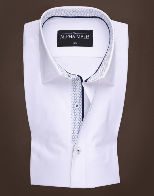 Absolute White with Contrasting Inlay