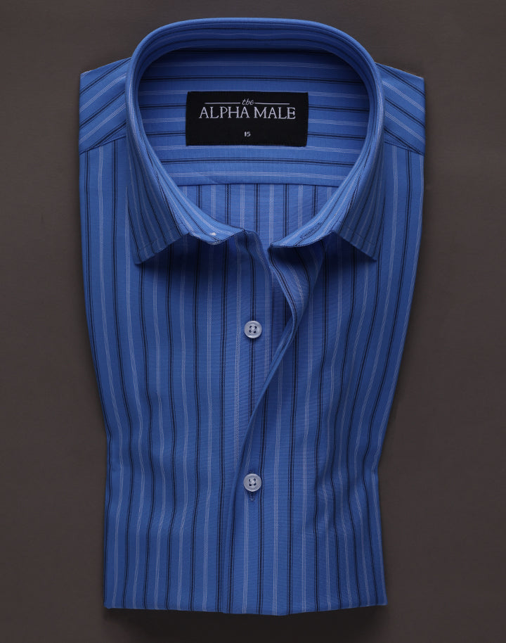 Alternate Stripes in Blue