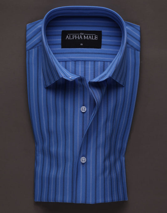 Alternate Stripes in Blue