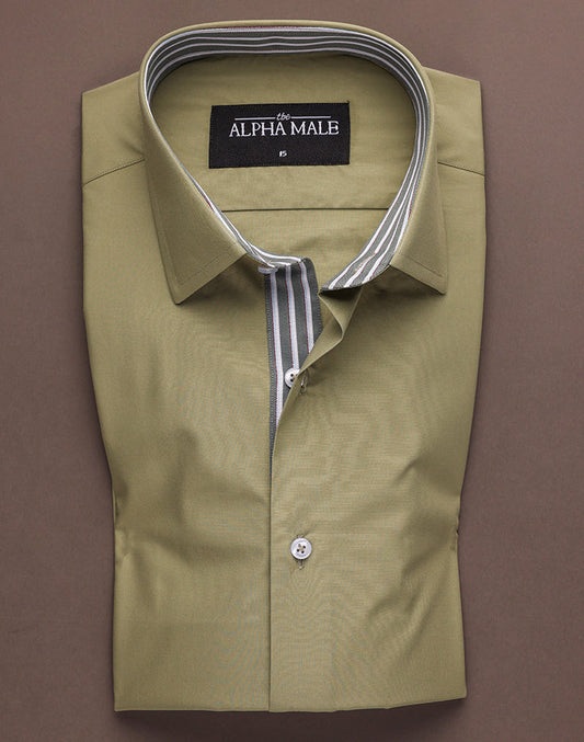 Apple Green with Contrasting Inlay