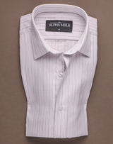 Ash Grey Herringbone Stripes