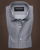 Balanced Stripes in Green & White