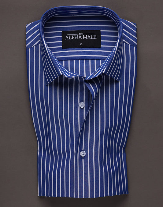 Blue & White Bengal Stripes