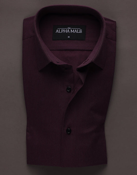 Burgundy In Cordroy Finish