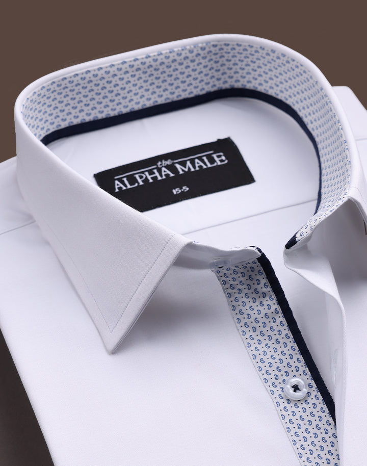 Absolute White with Contrasting Inlay