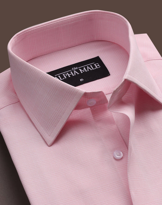 Tartan Checks in Baby Pink