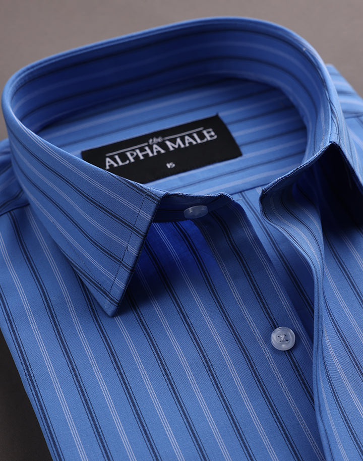 Alternate Stripes in Blue