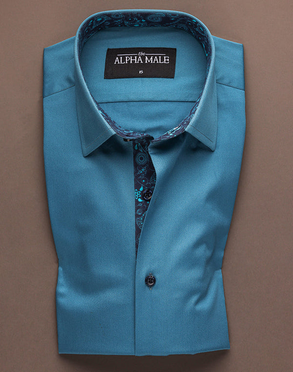 Steel Blue with Contrasting Inlay