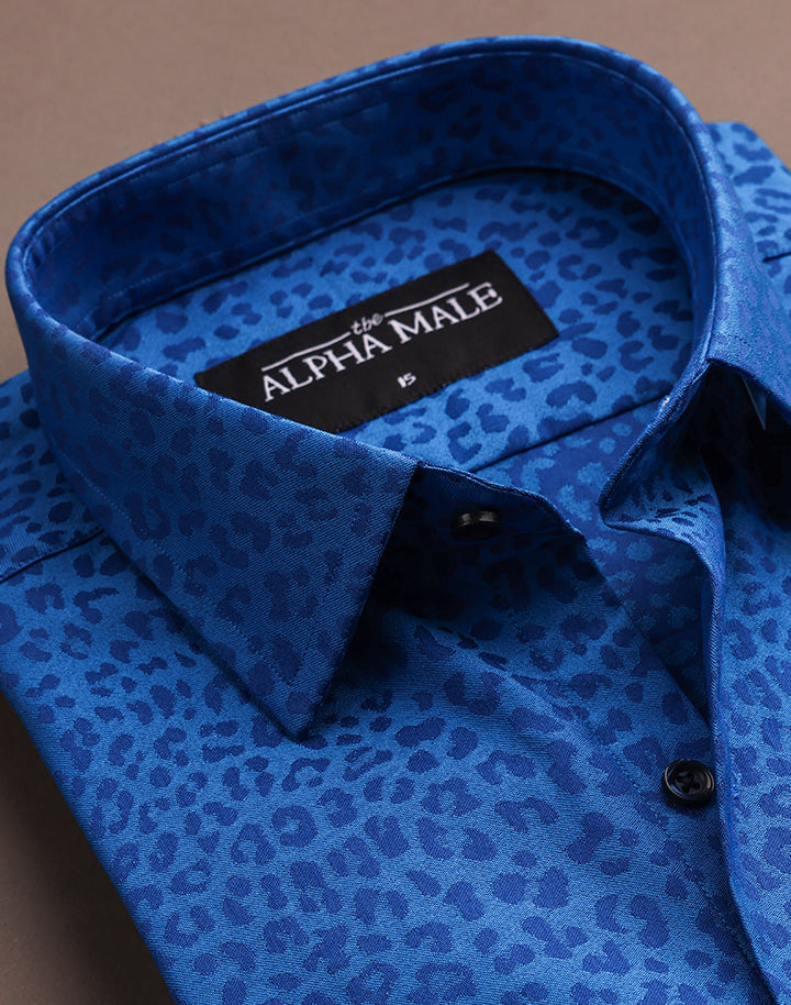 Cheetah Textured in Blue